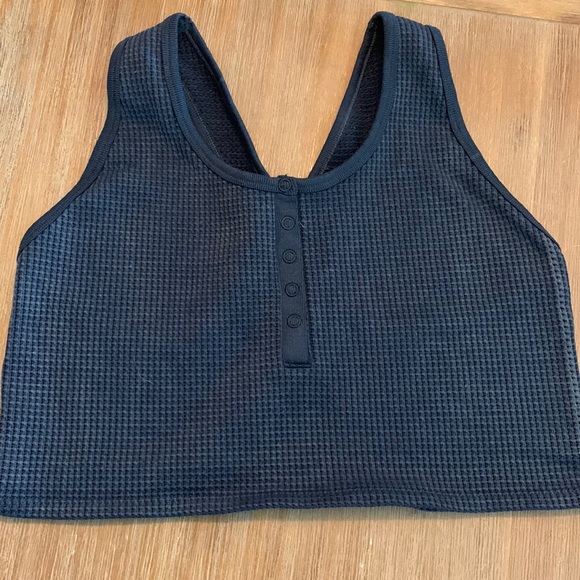 🌵3/$15 🌵 Aerie waffle knit crop top / large - Picture 1 of 1